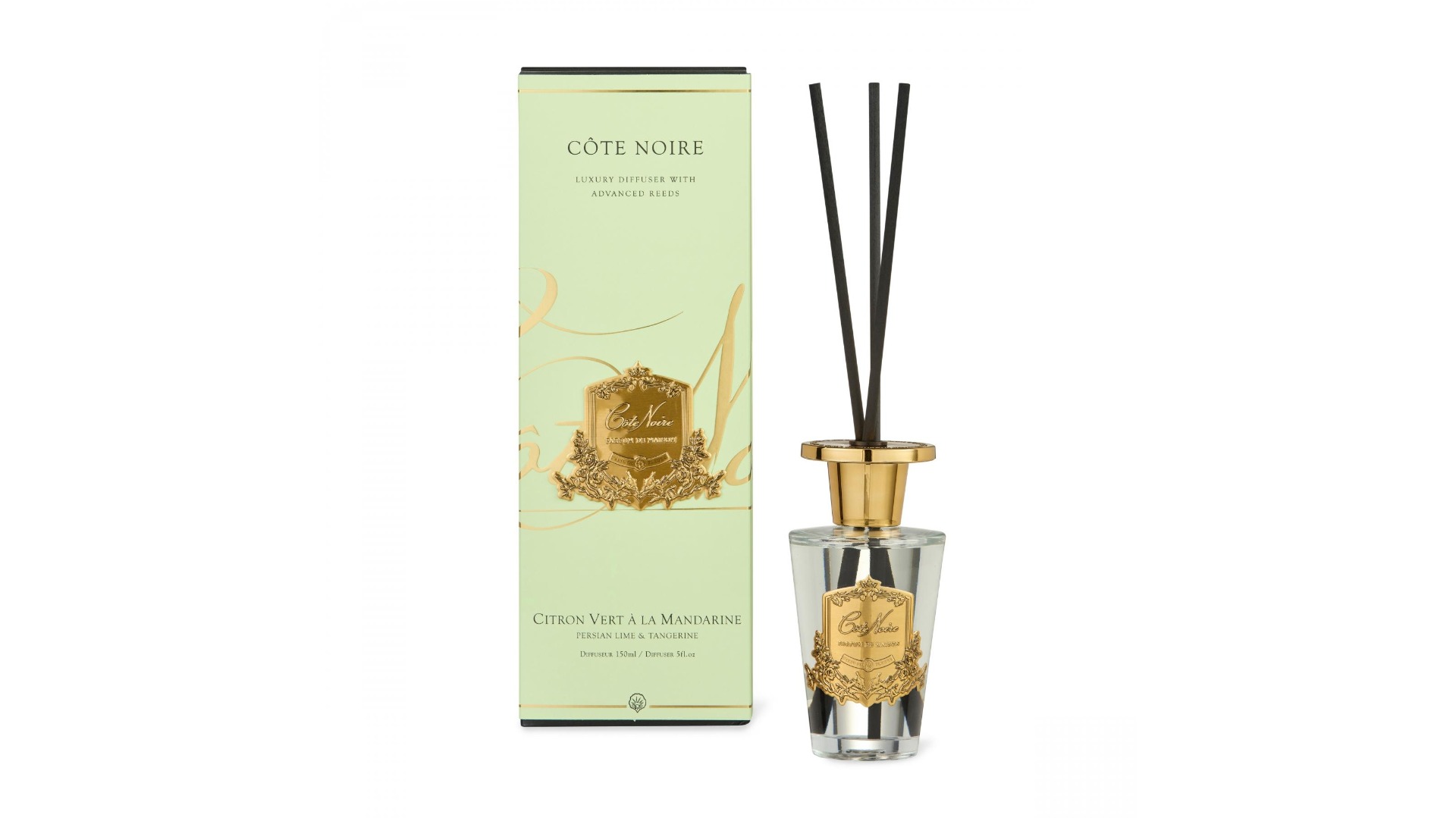 Cote Noire Gold Badge Persian Lime and Tangerine 150ml Diffuser