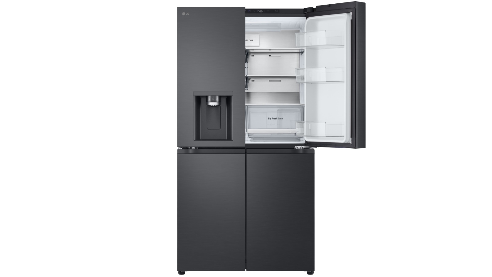 LG 637L French Door Fridge with Ice & Water Dispenser Matte Black Domayne