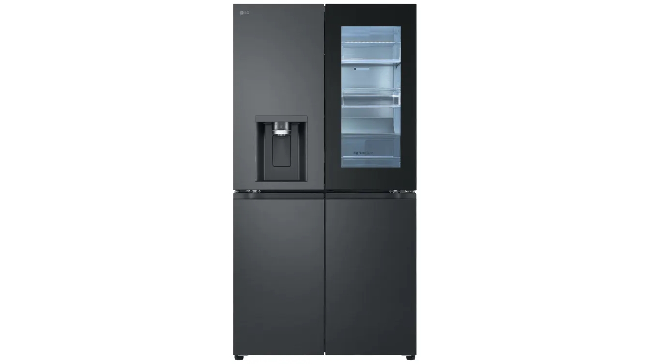 LG 847L InstaView Door-In-Door French Door Fridge with Ice & Water Dispenser - Matte Black