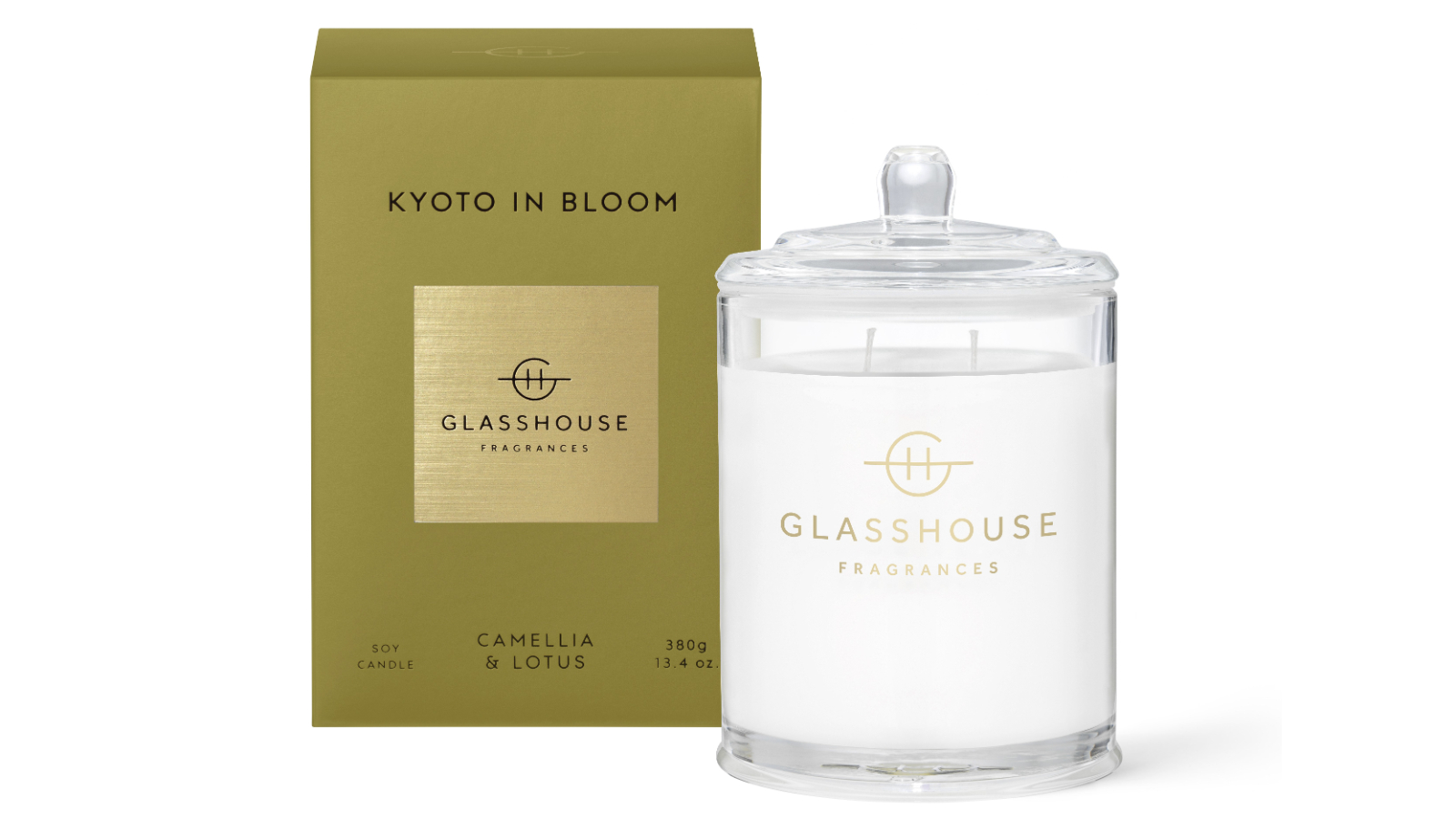 Glasshouse Kyoto In Bloom Camellia & Lotus Candle - 380G
