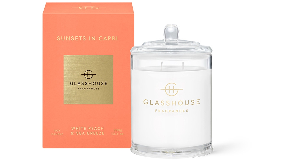 Glasshouse Sunsets In Capri 380g Candle