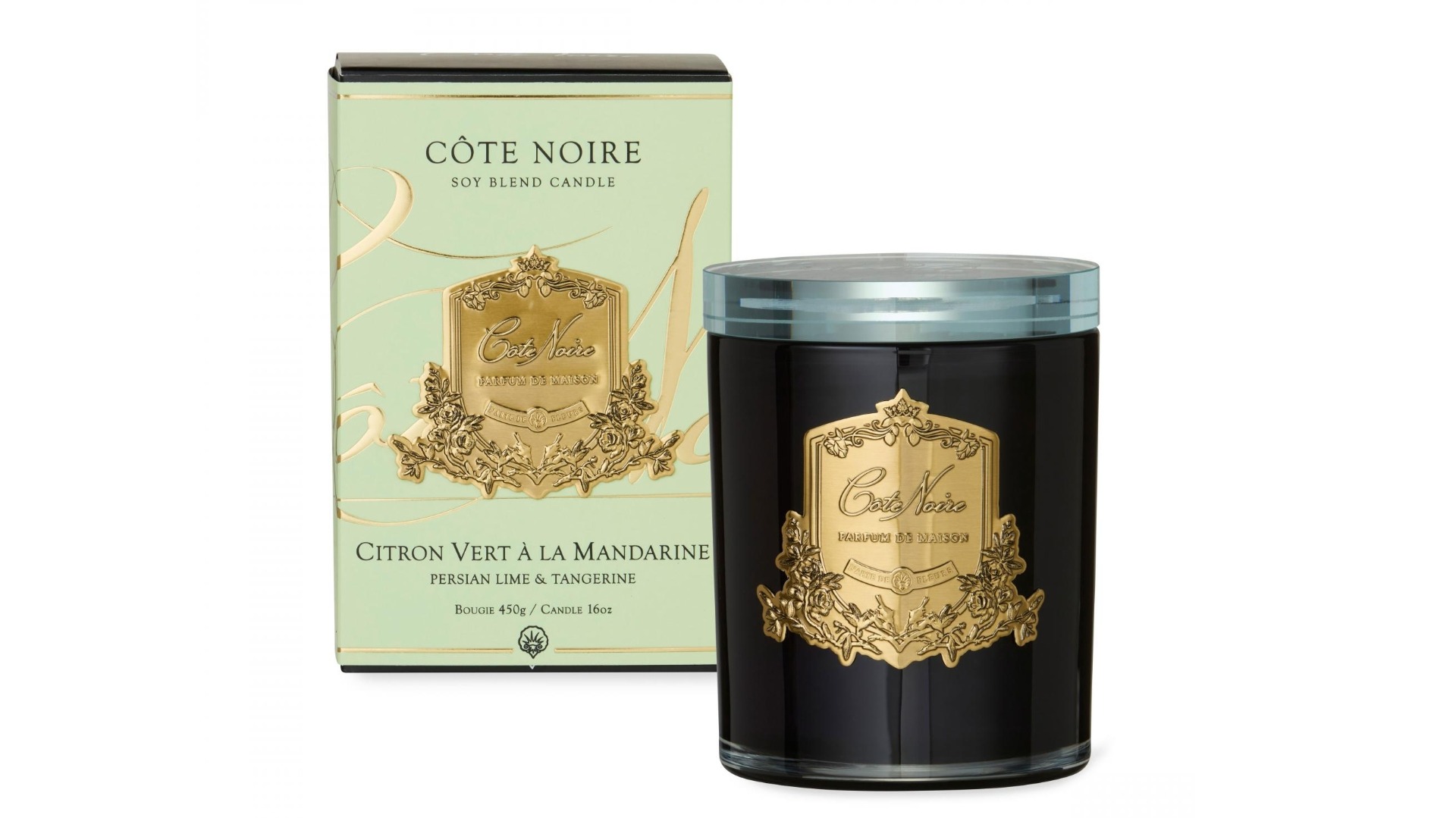 Cote Noire Art Deco Persian Lime and Tangerine Round 300g
