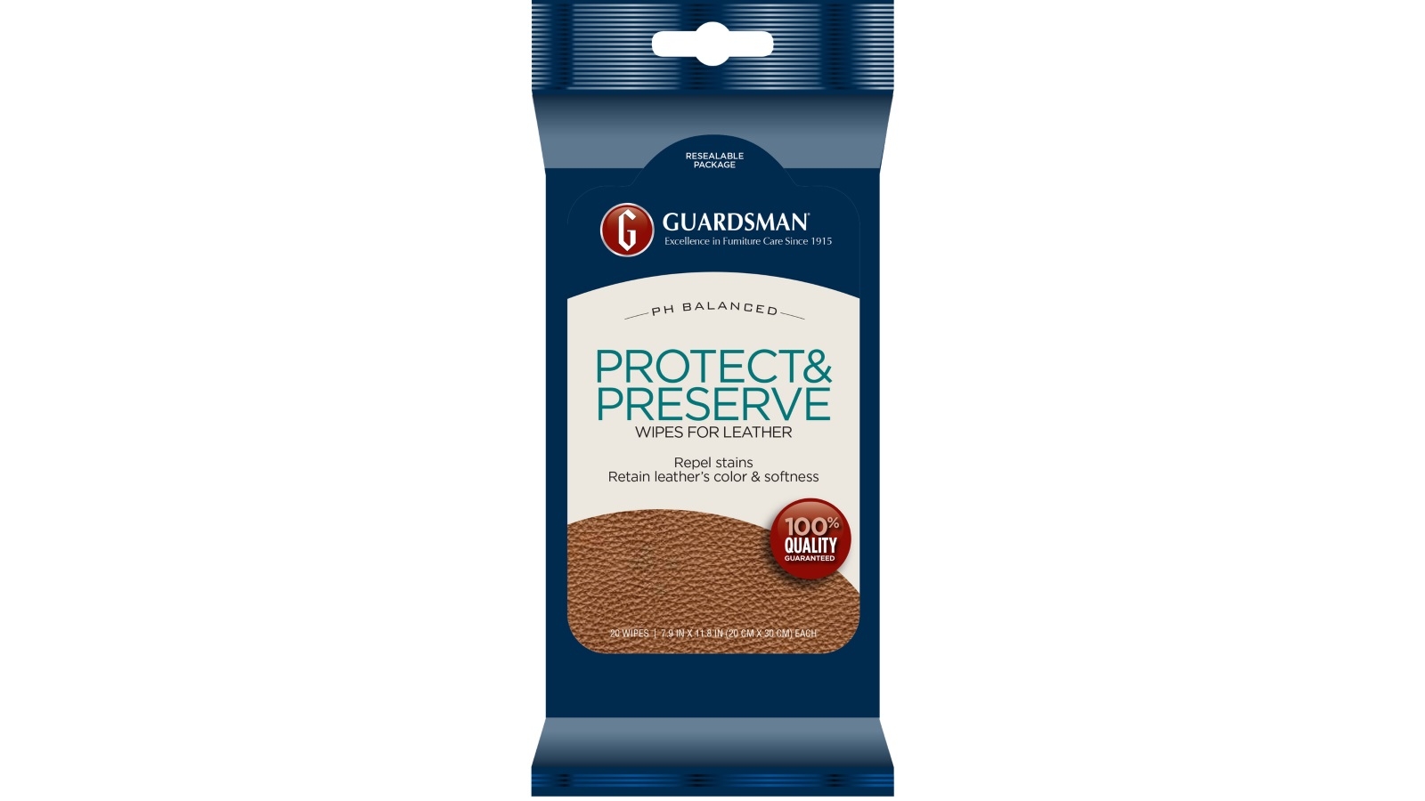 Guardsman Leather Protector Wipes 20 Pack