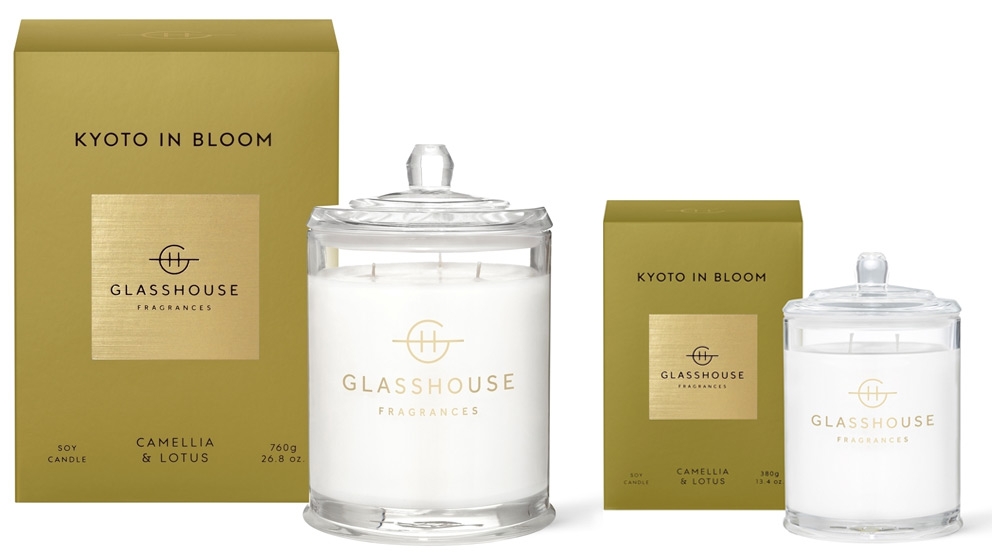 Glasshouse Kyoto In Bloom Camellia & Lotus Candle 