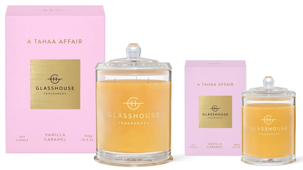 Glasshouse A Tahaa Affair Vanilla Caramel Candle 