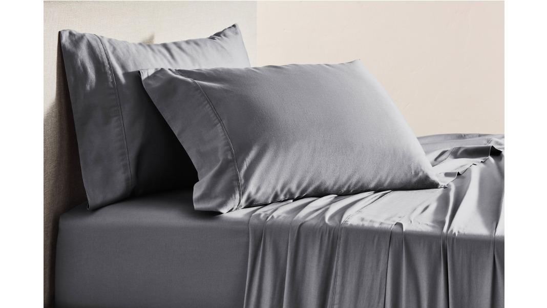 Domayne Luxuries 500TC Steel Grey Sheet Set