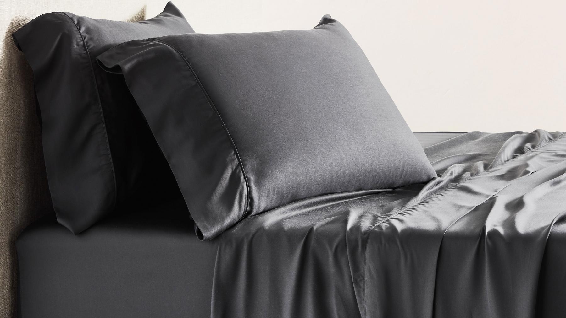 Bambi Touch Tencel Graphite Sheet Set with 50cm Wall