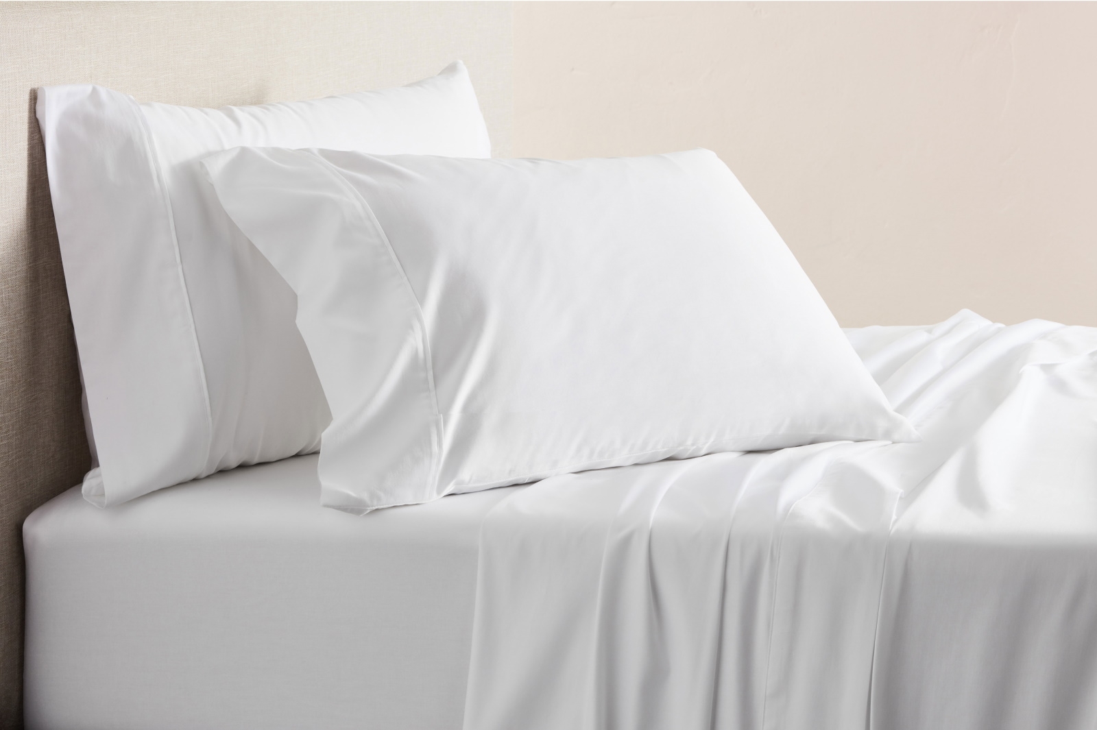 Domayne Luxuries 1000TC White Sheet Set