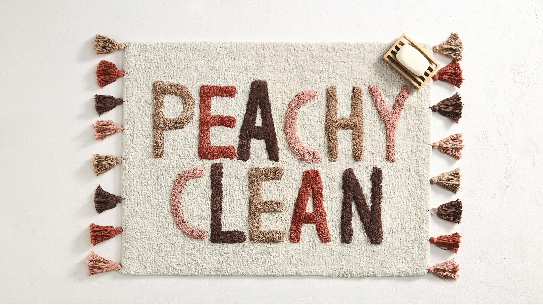 Peachy Clean Bath Mat Domayne