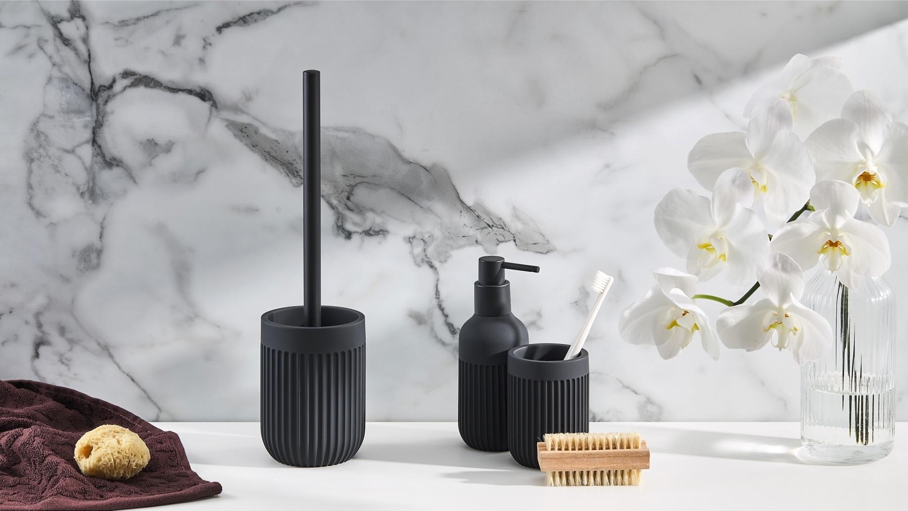 Salt & Pepper Cult Black Bathroom Accessories 