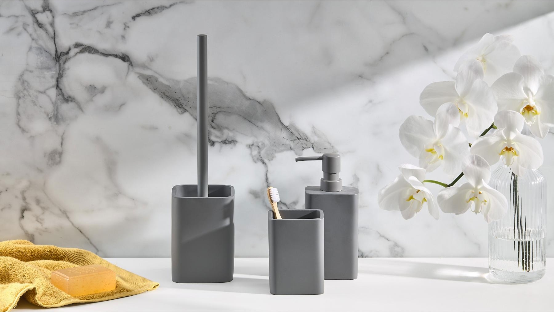 Salt & Pepper Copenhagen Slate Bathroom Accessories