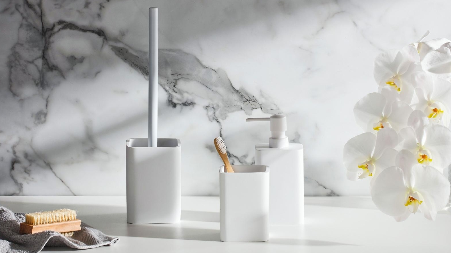 Salt & Pepper Copenhagen White Bathroom Accessories