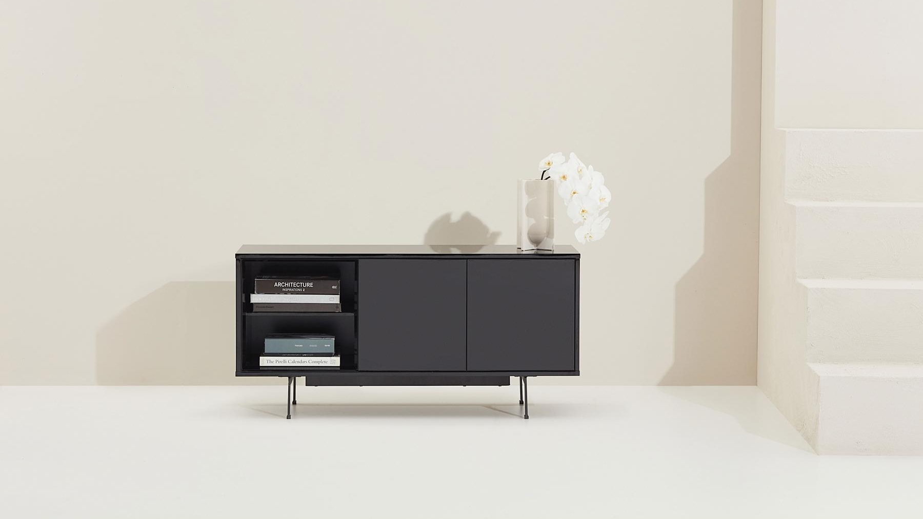 Milan 120cm Entertainment Unit - Black