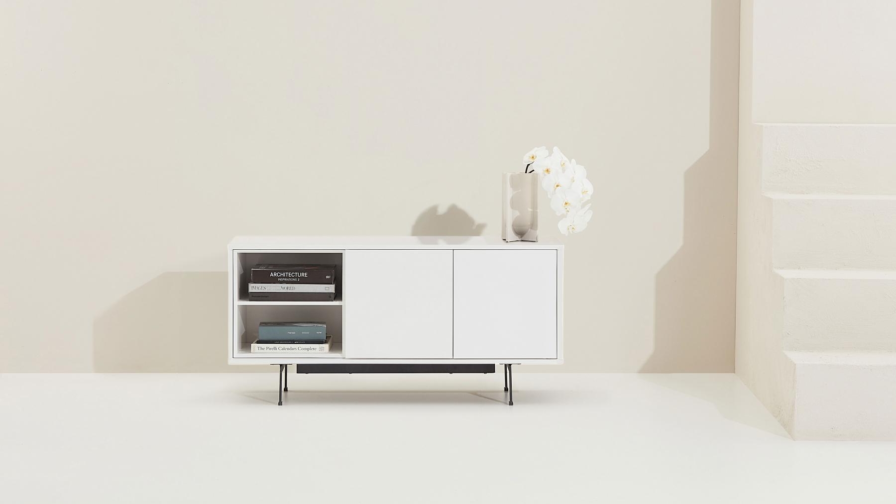 Milan 120cm Entertainment Unit - White
