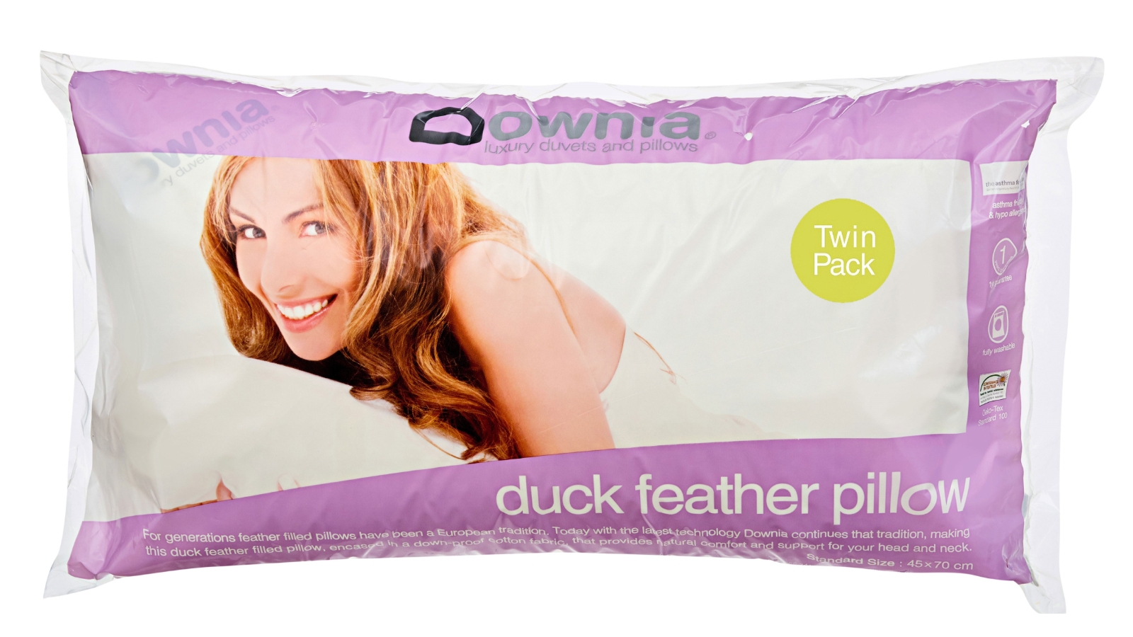 Are duck feather pillows good for asthma sales