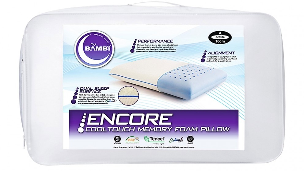 Bambi Encore Memory Foam Flip Low Pillow