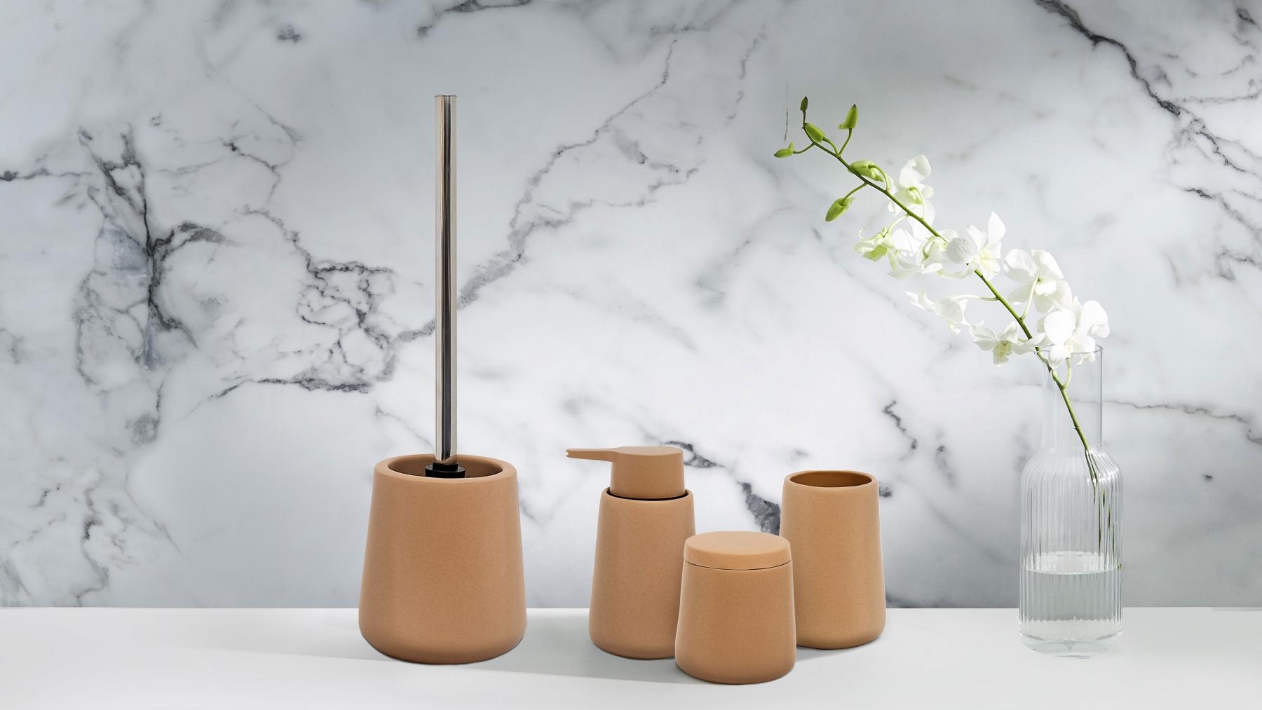 Salt & Pepper Lyon Sand Bathroom Accessories