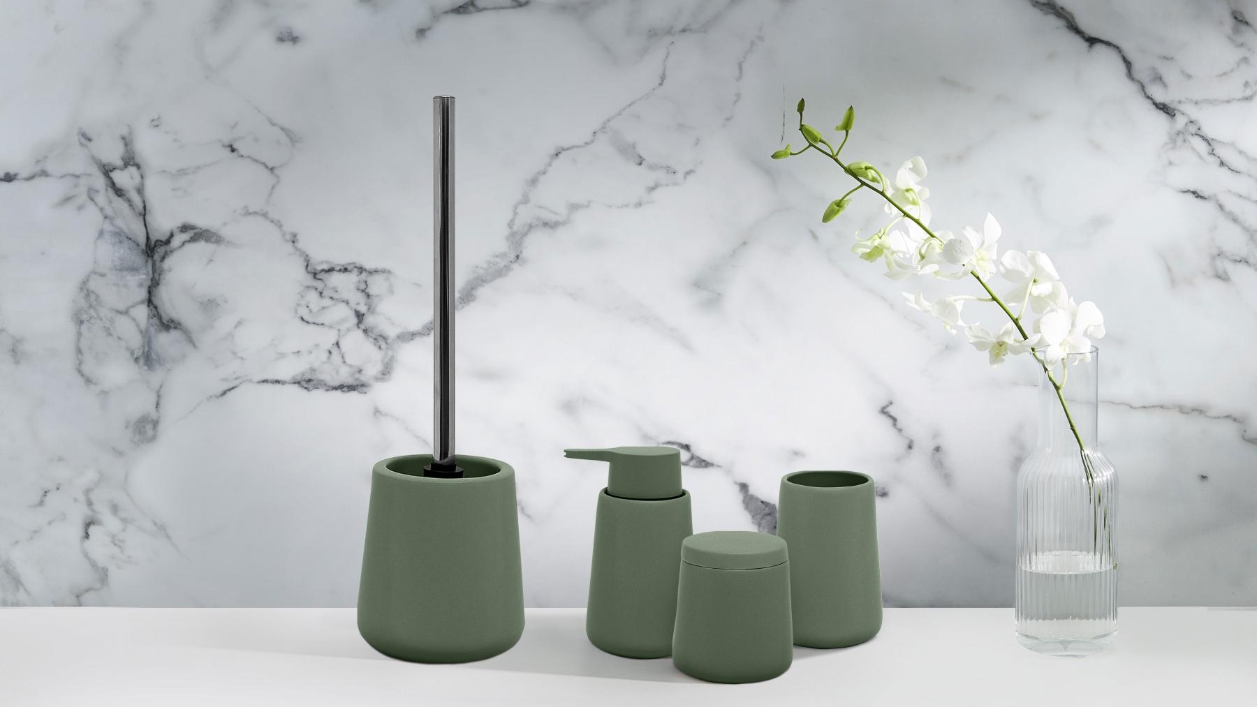 Salt & Pepper Lyon Fern Bathroom Accessories