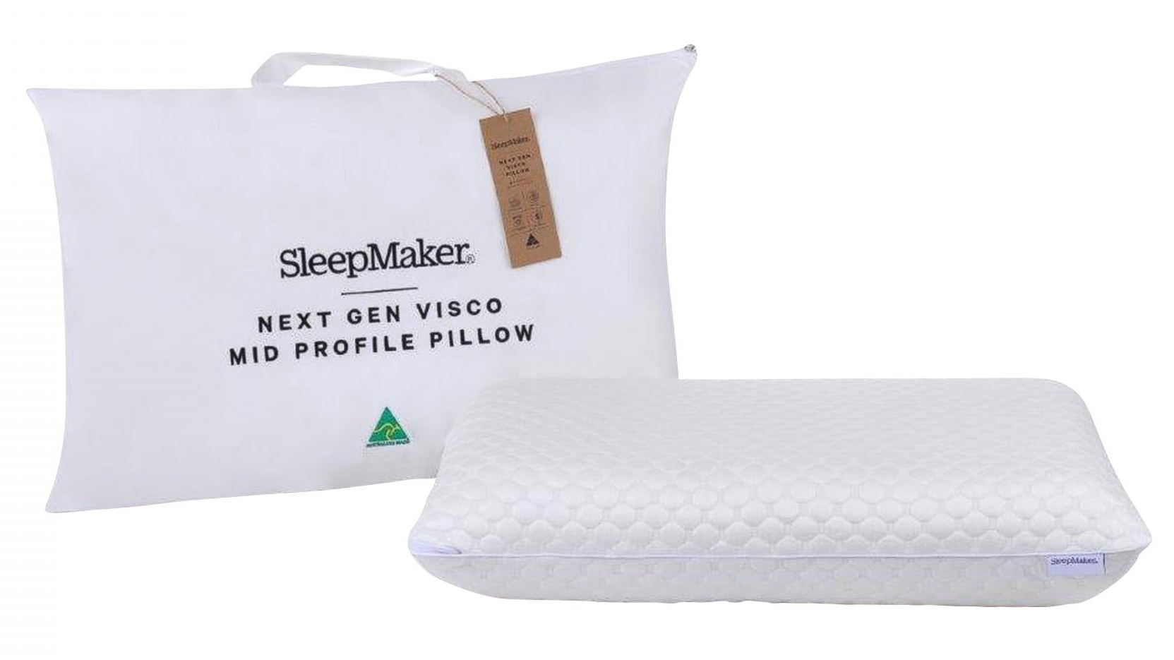Mid Profile Sleepmaker Memory Foam Pillow Sleepmaker Memory Foam