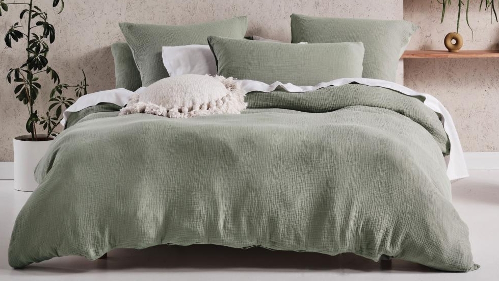 Linen House Elysian Sage Quilt Cover Set