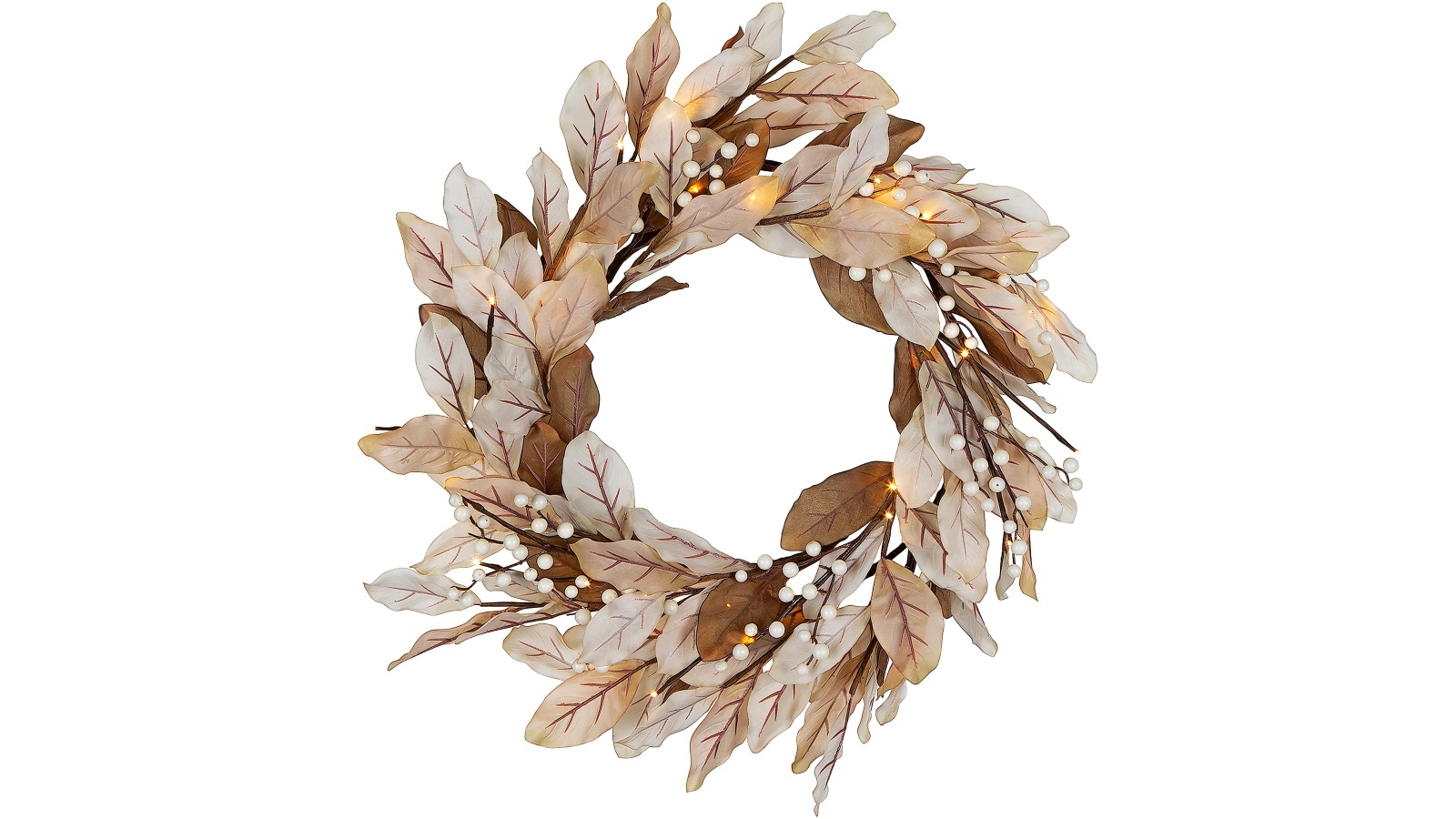 Solara Leaf LED Wreath