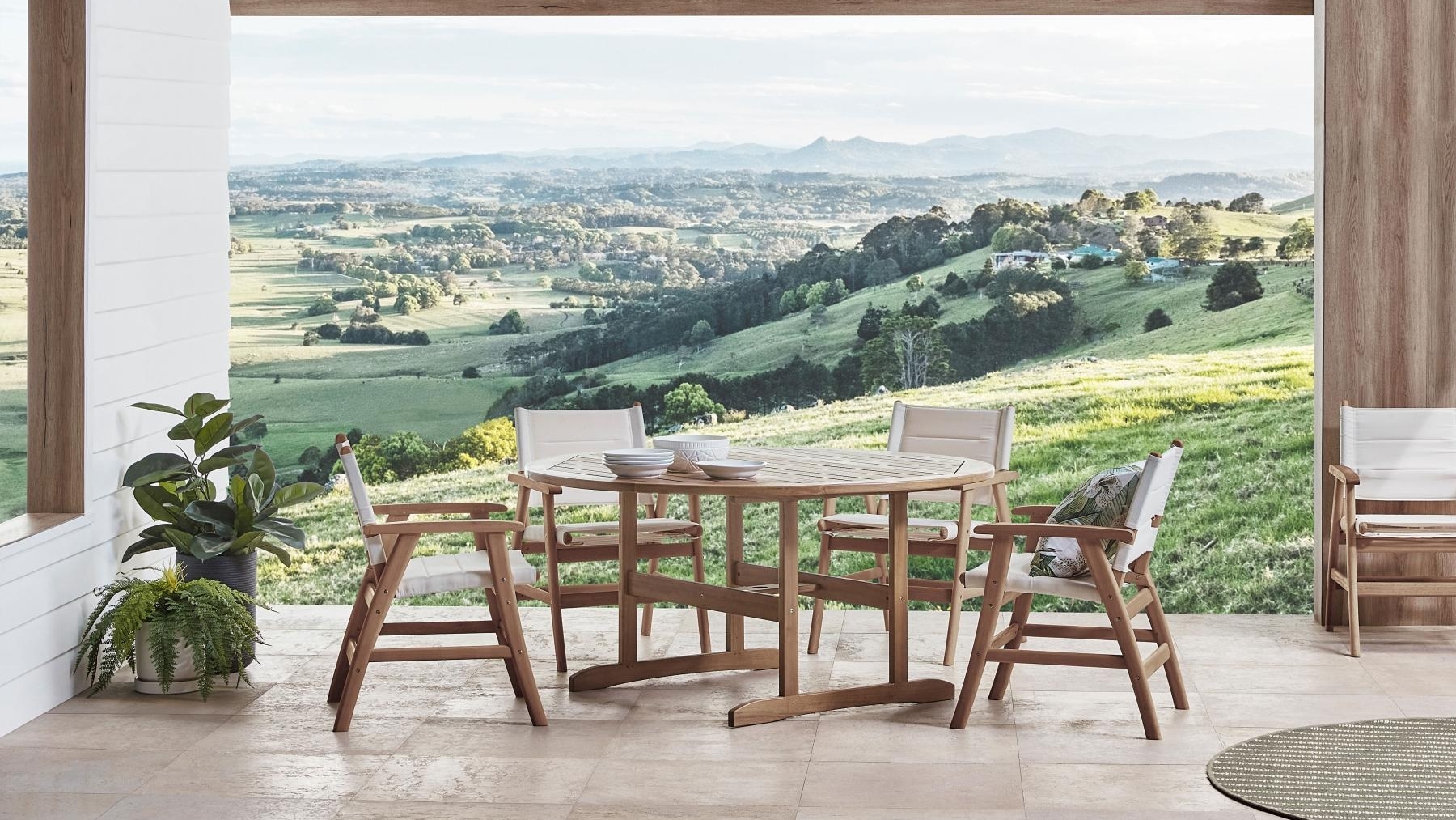 Maddison Outdoor Round Dining Table Domayne