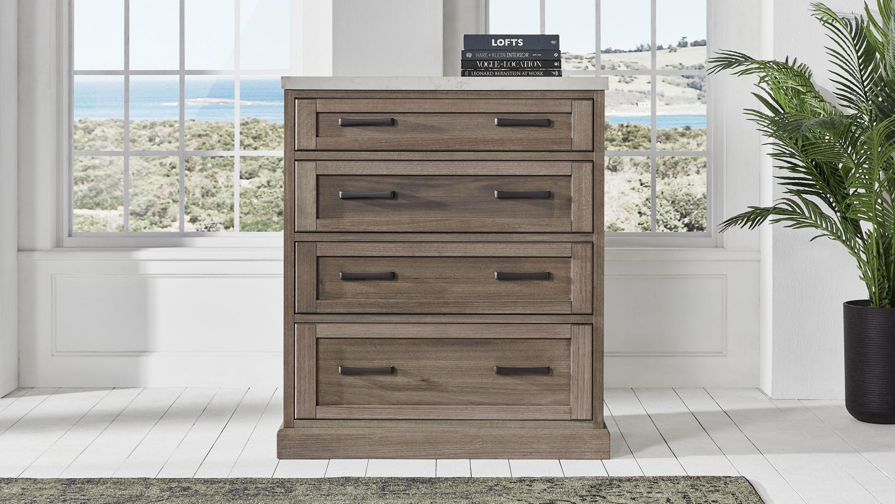 Hamptons 4-Drawer Tallboy