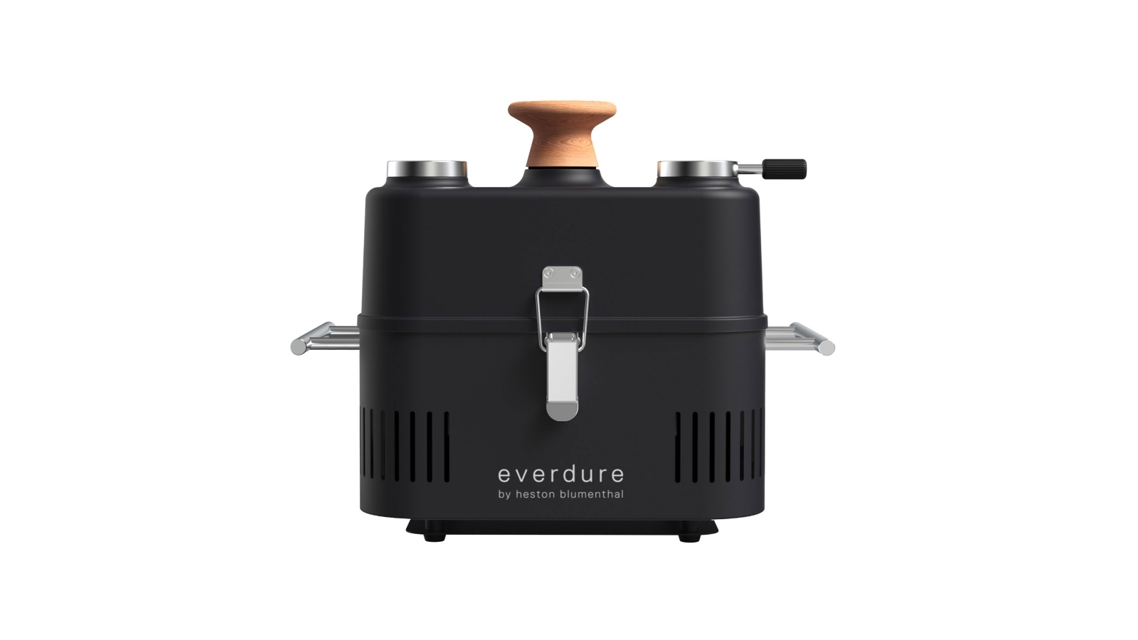 Everdure by Heston Blumenthal CUBE 360 Black Charcoal BBQ with 3-Piece Tool Set