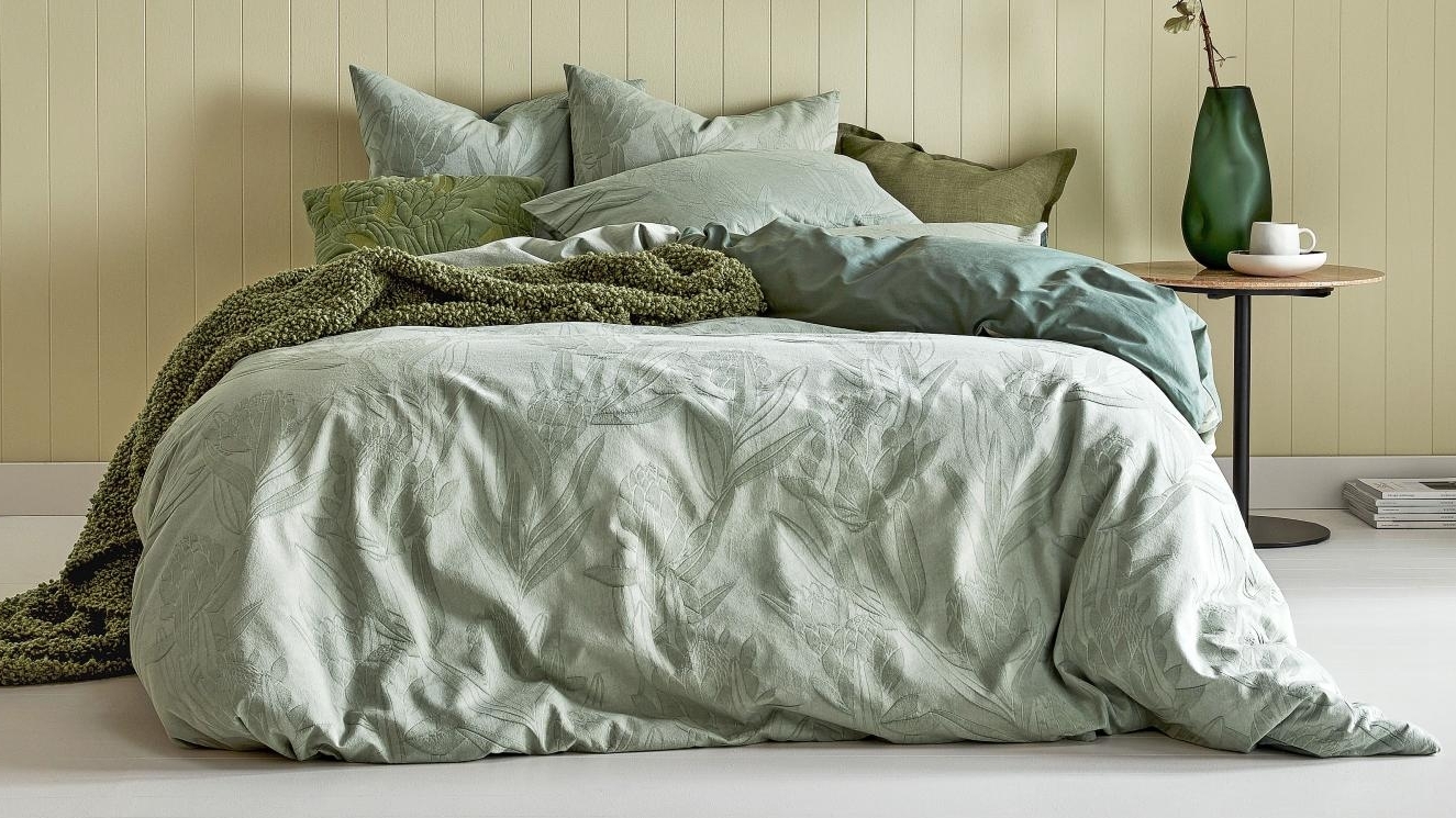 Ariana Sage Quilt Cover Set