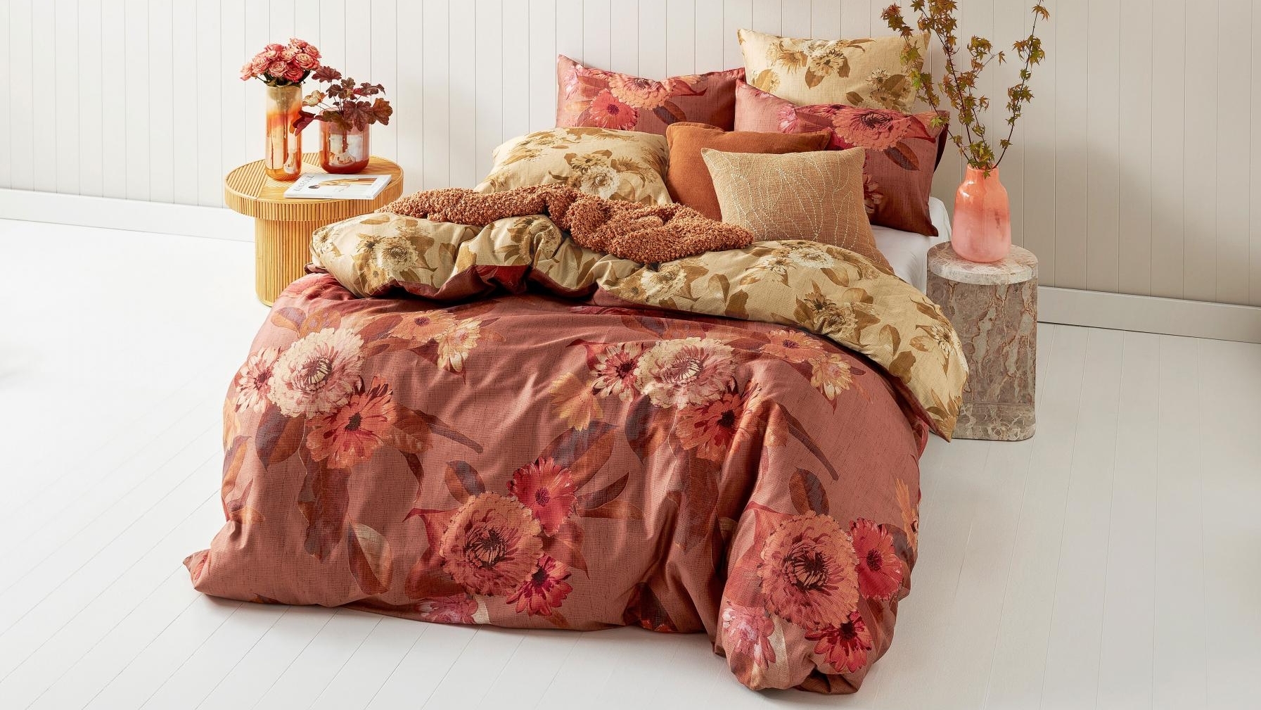 Fleur Multi-Coloured Quilt Cover Set 