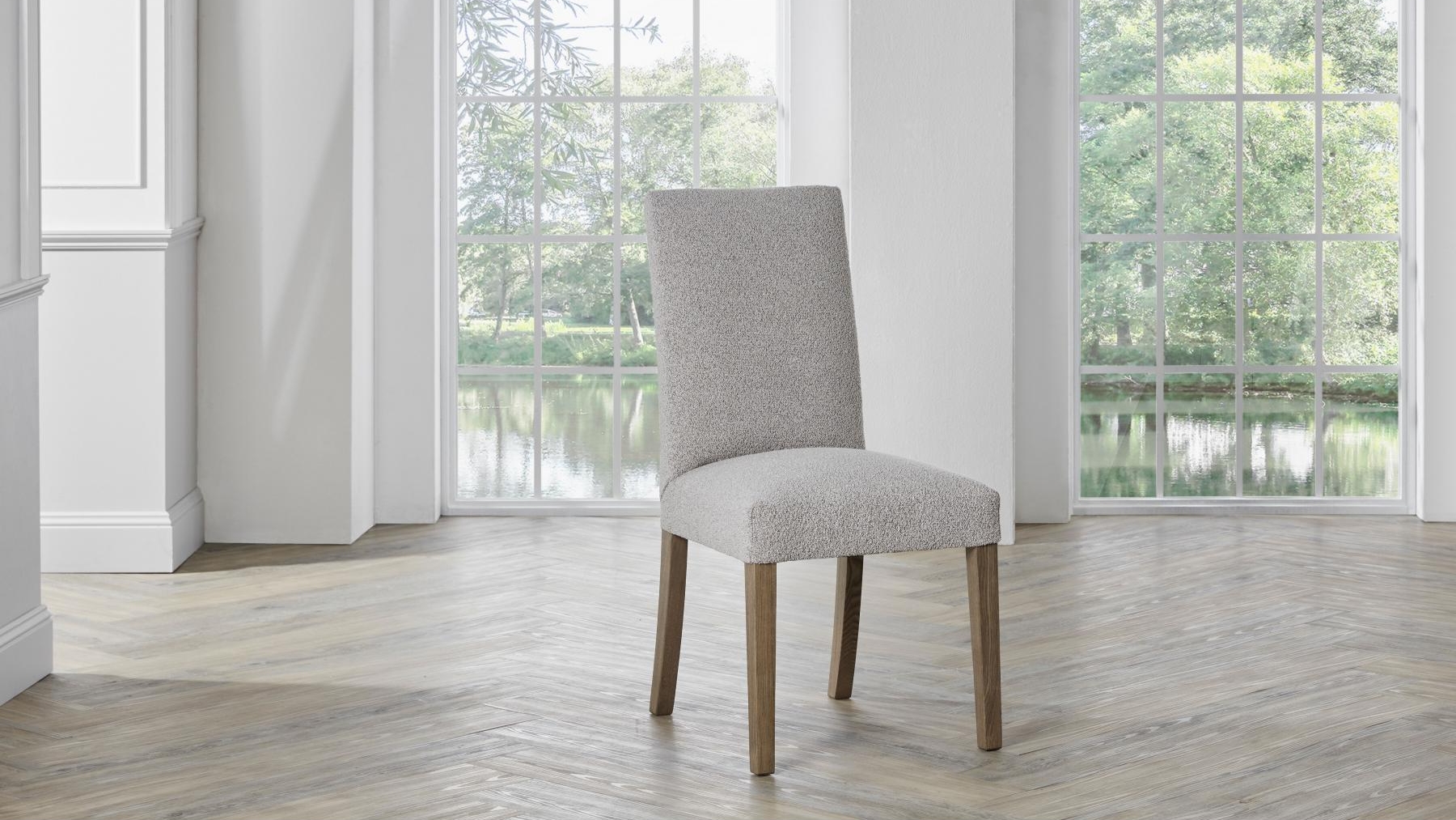 Kalbarri Small Dining Chair in Zepel Fontaine Fabric | Domayne