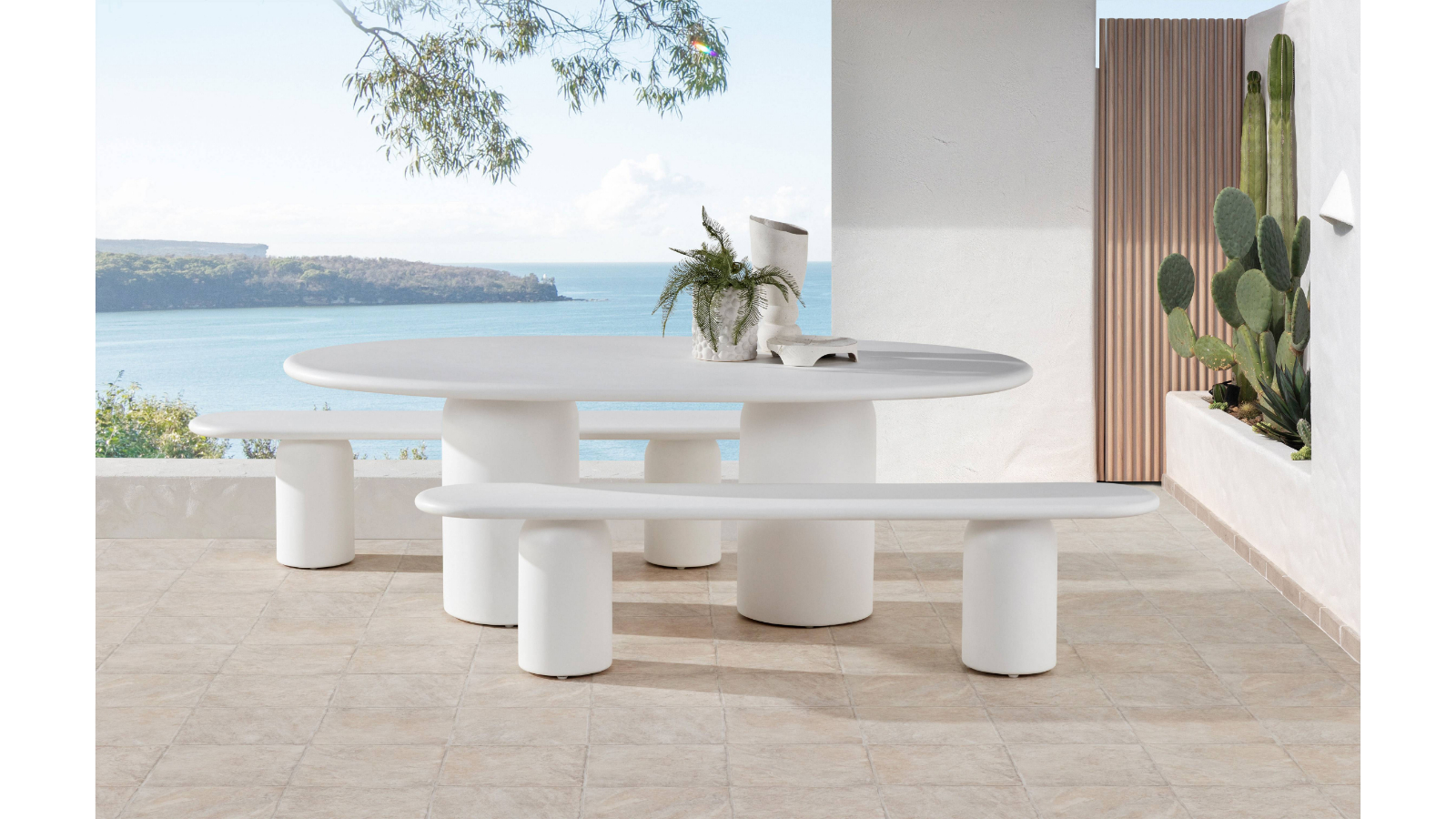 Sascha 3-Piece Outdoor Bench Setting