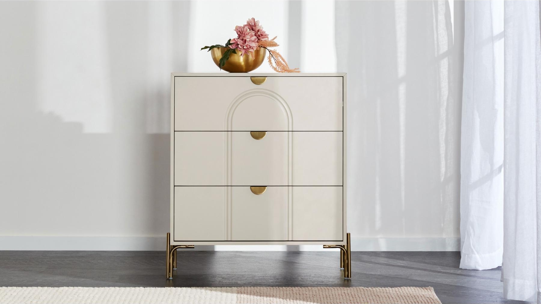 Zara Arch 3 Drawer Chest Domayne