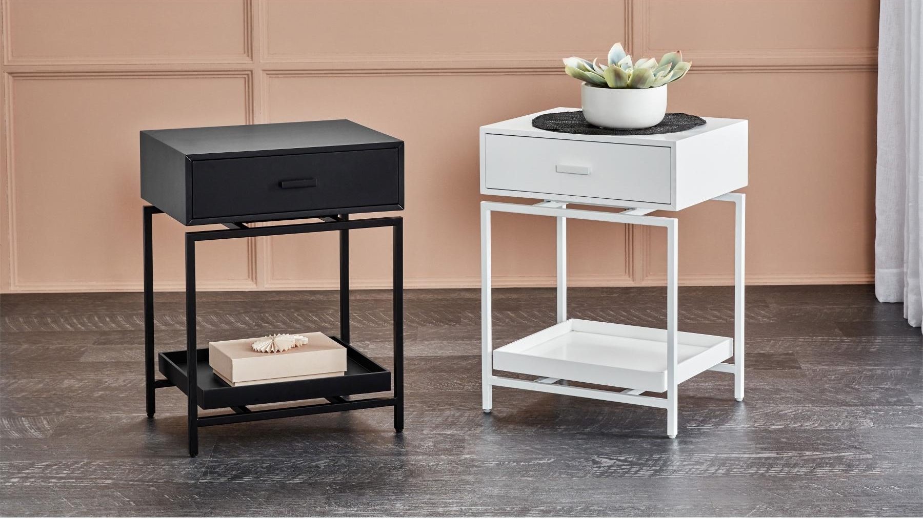 Zara Ciara 1-Drawer Bedside Table