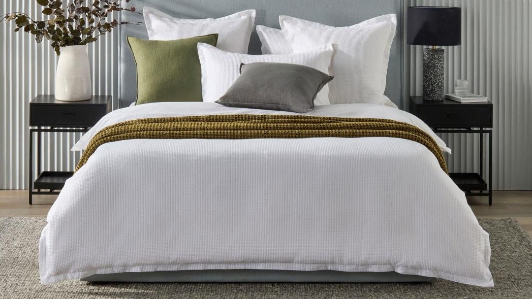  Ascot White Quilt Cover Set 