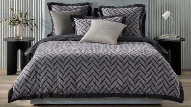 Westport Charcoal Quilt Cover Set