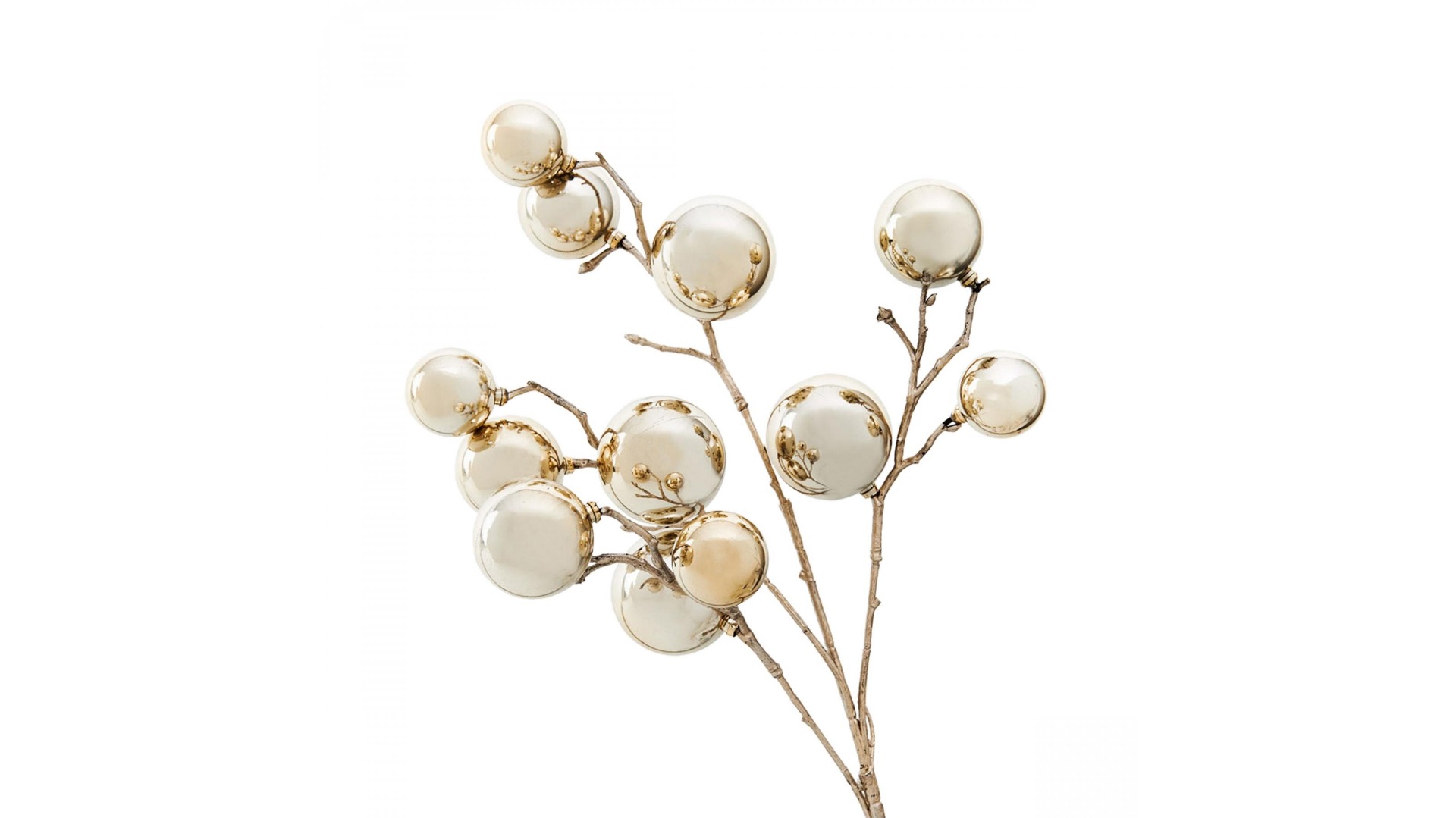 Ball Cluster Metallic Spray in Champagne