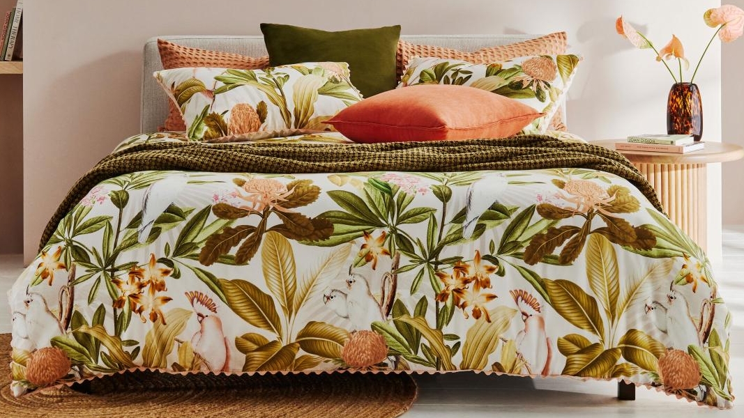 Linen House Calista Guava Quilt Cover Set