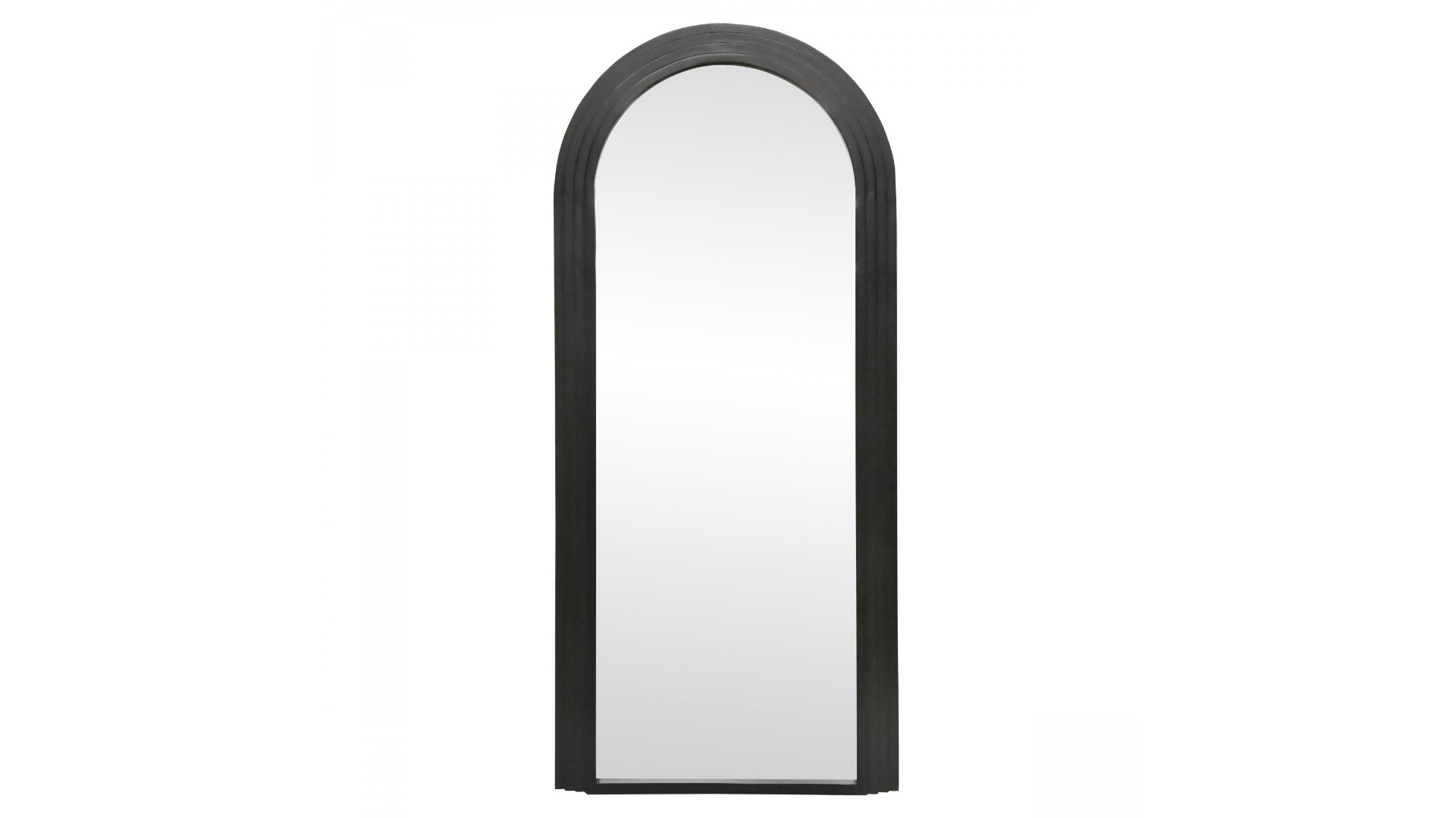 Mira Wooden Mirror in Black