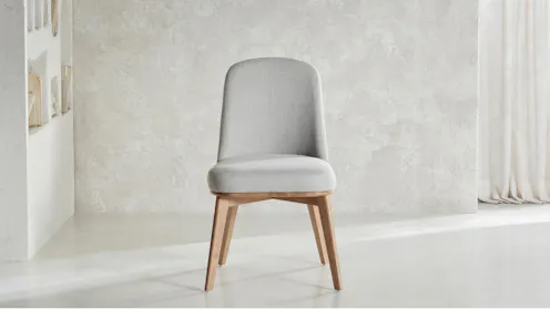 Avila Dining Chair in Grey | Domayne