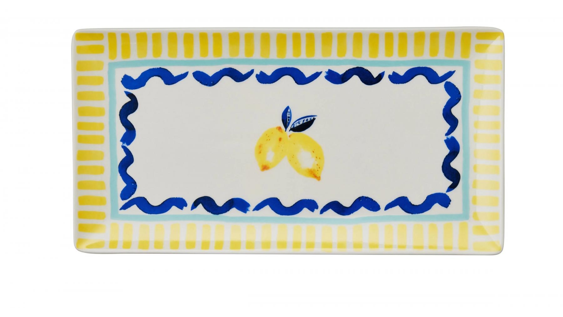 Porto Riviera Lemon Rectangle Platter