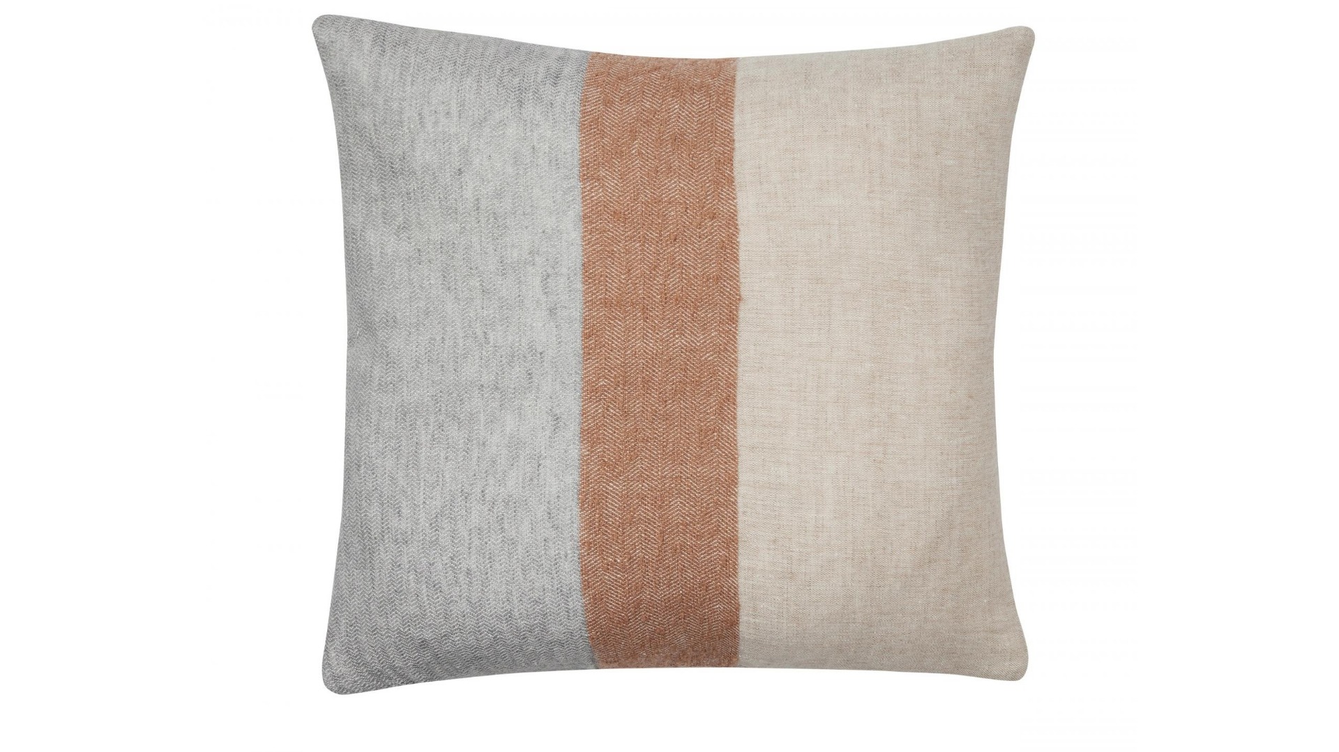 Tallows Cushion in Natural/Ochre/Blue