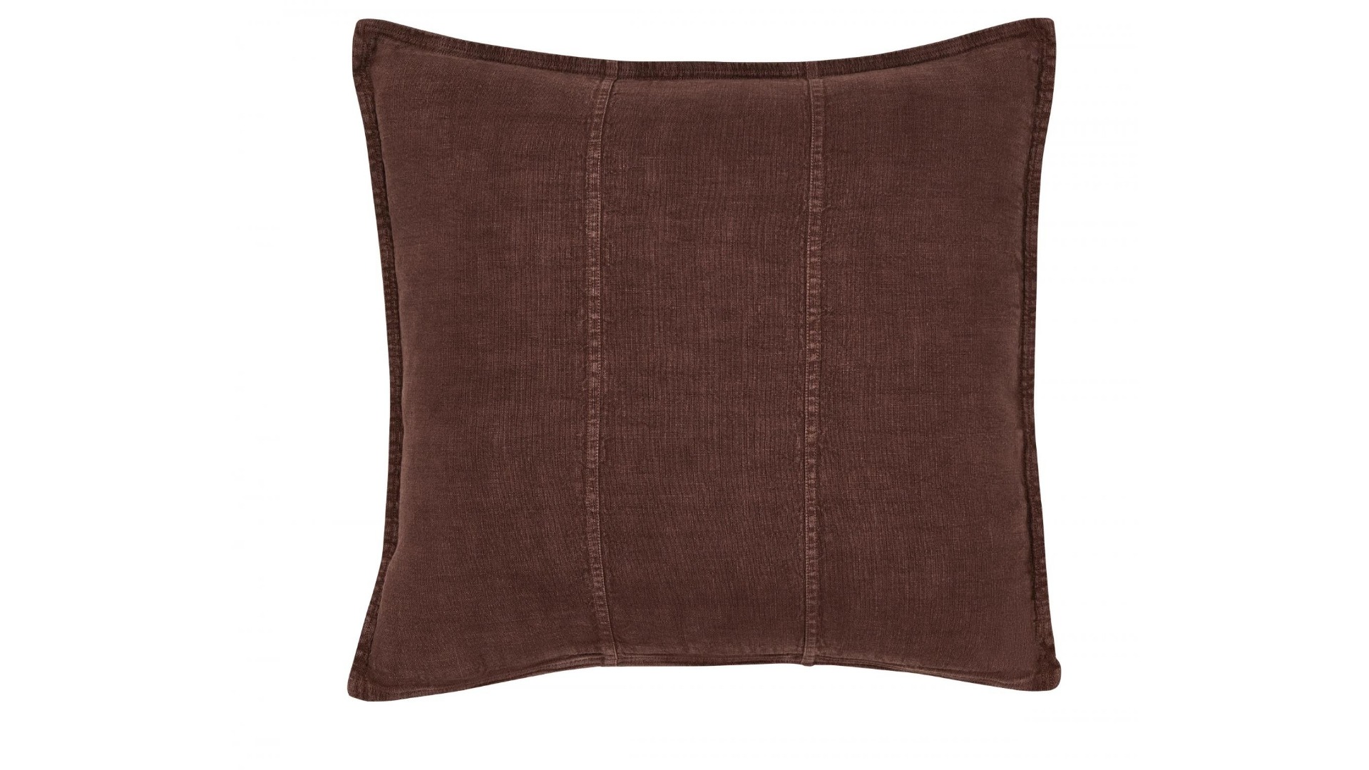 Luca Linen Cushion in Chocolate
