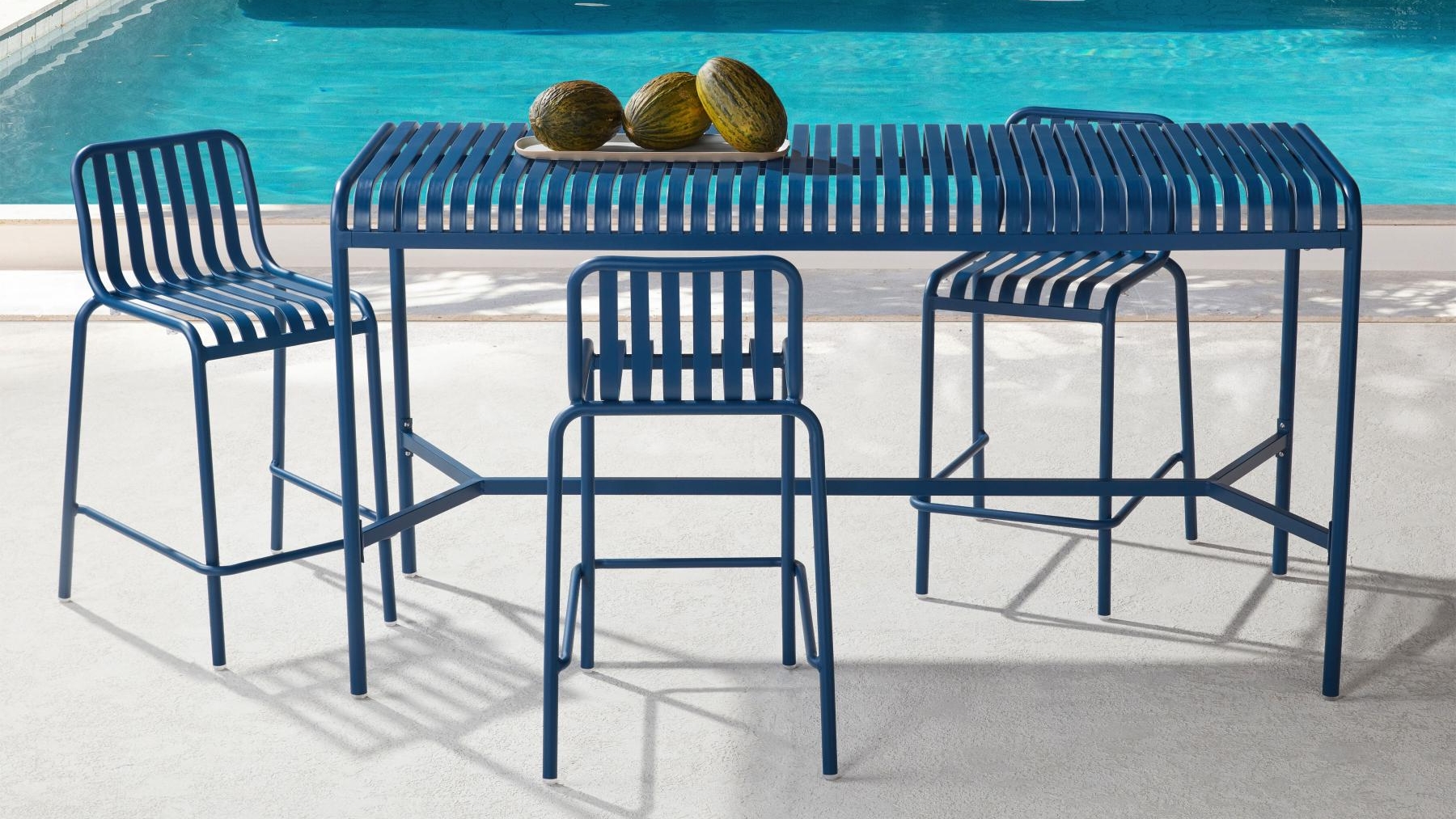 Laney Outdoor Bar Table in Blue Domayne - Main Image