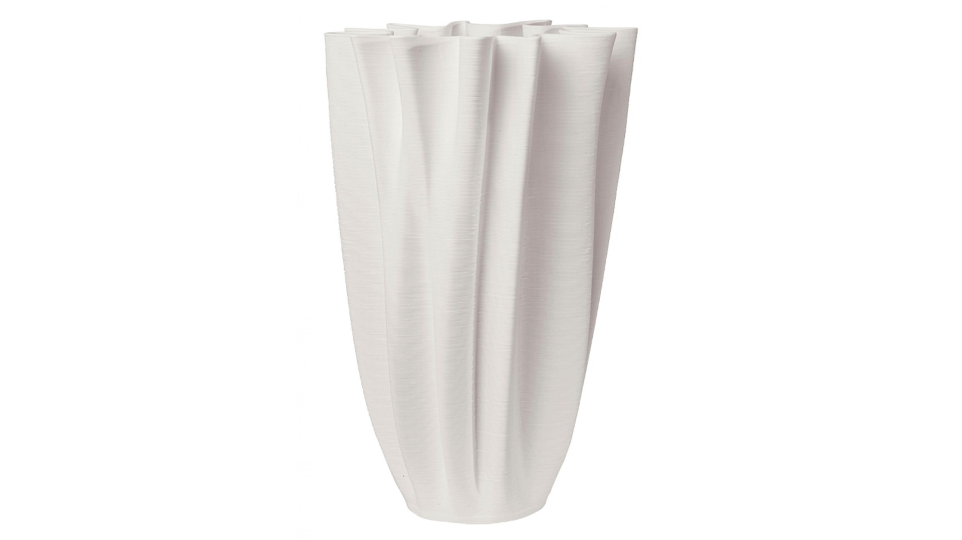 Clegg Bisque Crease Vase