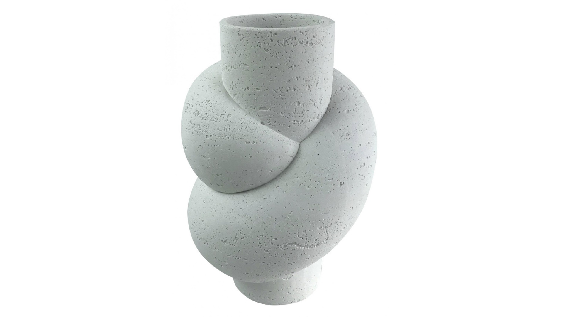 Carlsen Knot Vase in White