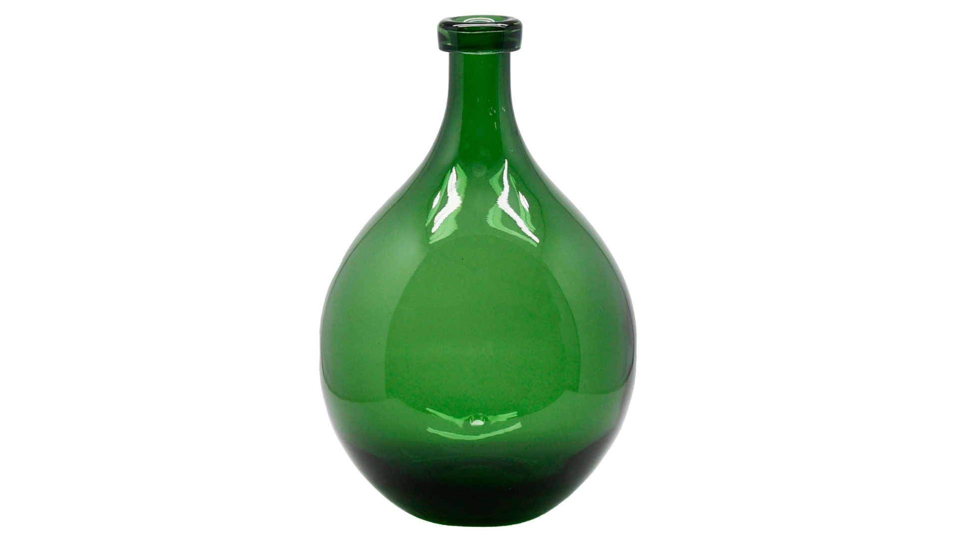 Fritz Small Bottle Vase in Green