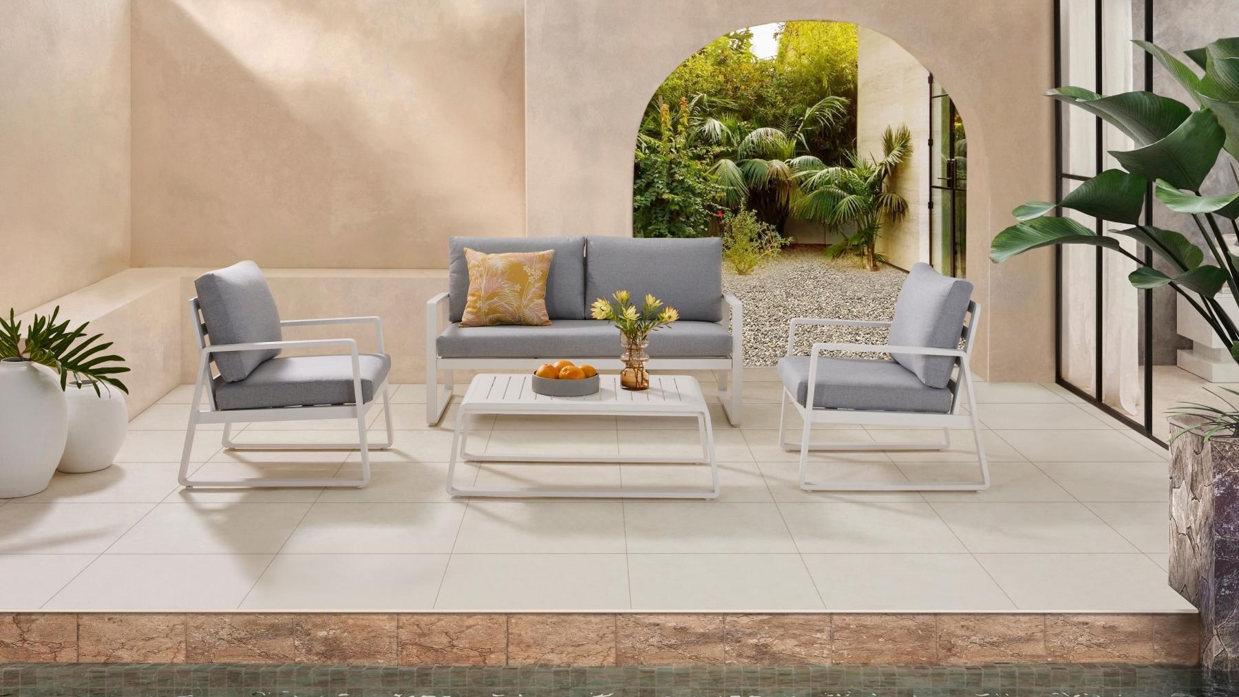 Liberty 4-Piece Outdoor Lounge Setting Domayne