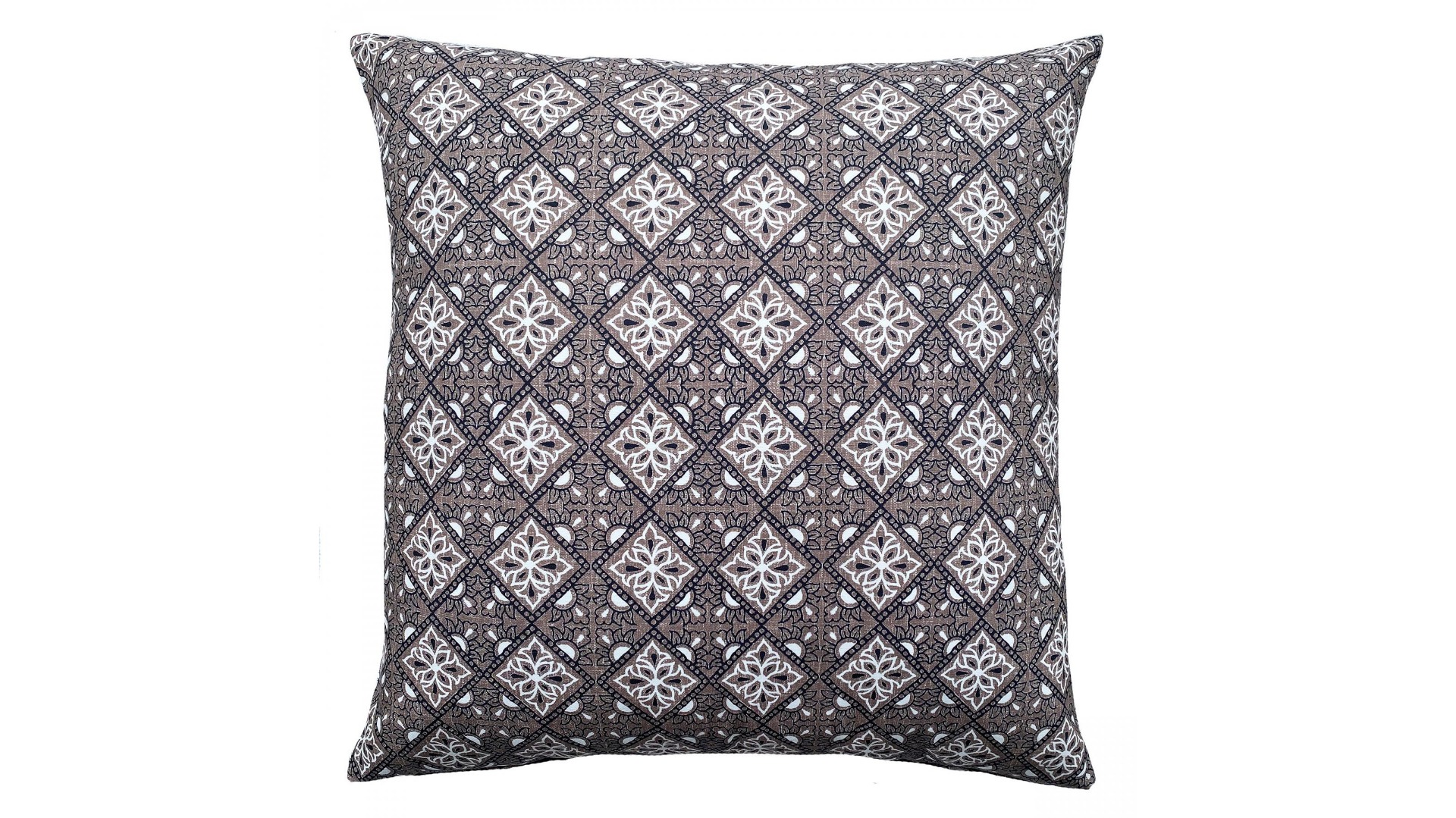Flen Printed Cushion in Nougat
