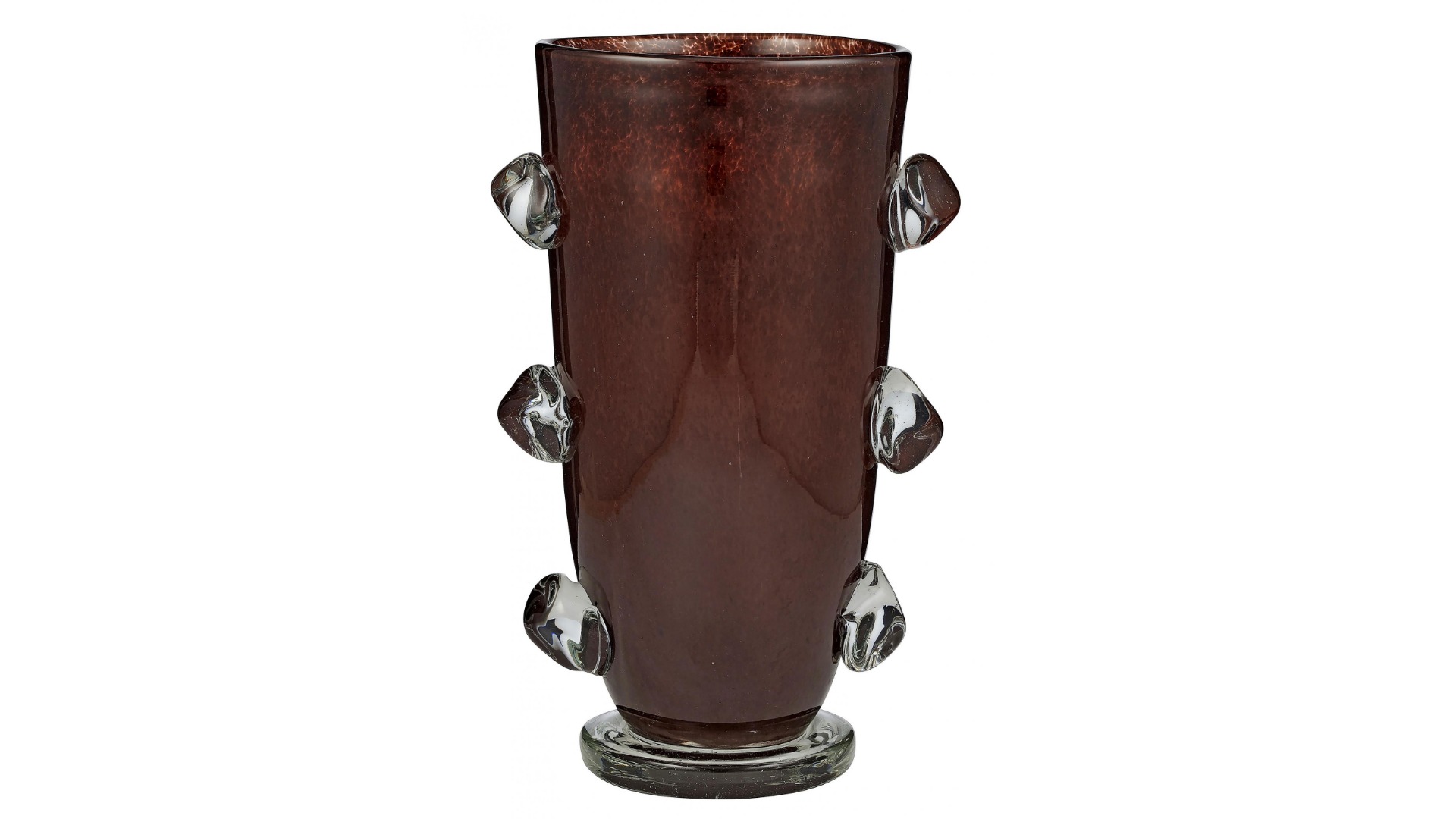 Marshall Vase in Claret/Clear